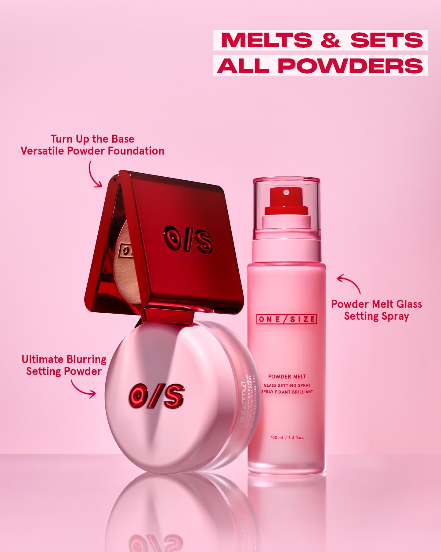 Powder Melt Glass Setting Spray
